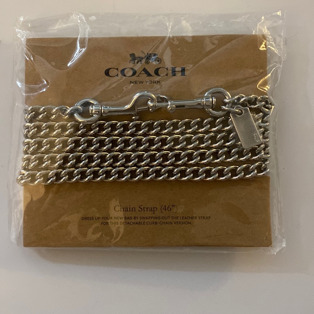 Coach chain shoulder strap - 46” in length